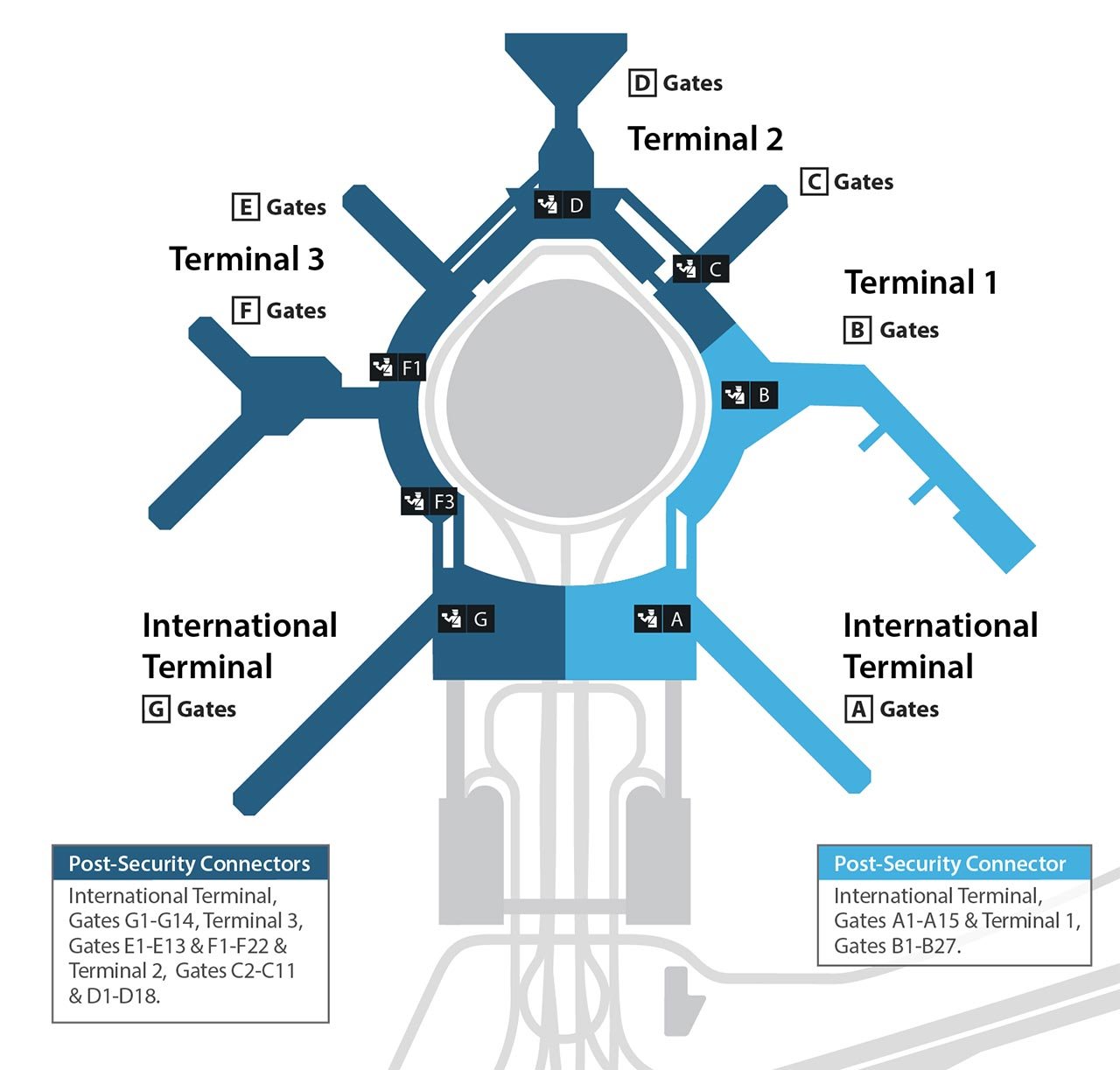 sacramento airport map airlines terminals        <h3 class=
