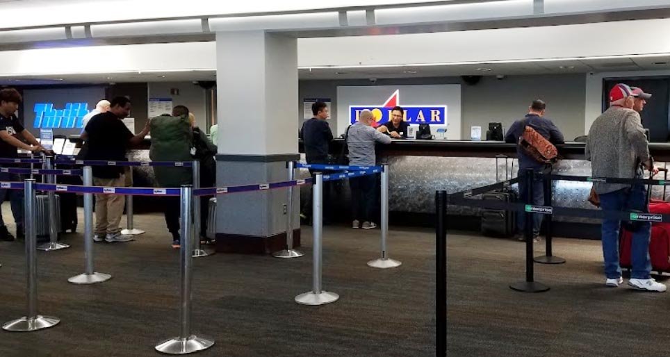 Dollar Car Rental Agency at The San Francisco Airport SFO