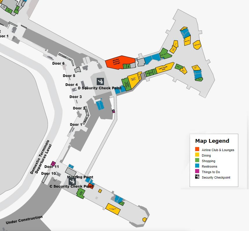 Terminal 2 San Francisco International Airport SFO Gate Map   Terminals 2 Sfo Airport Map 